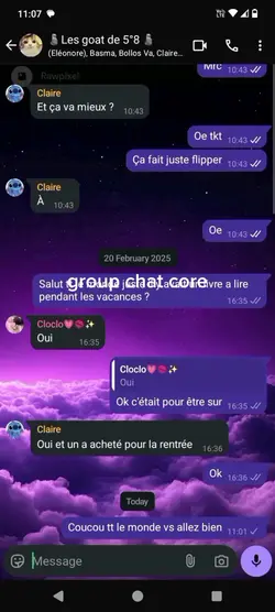 groupe chat core