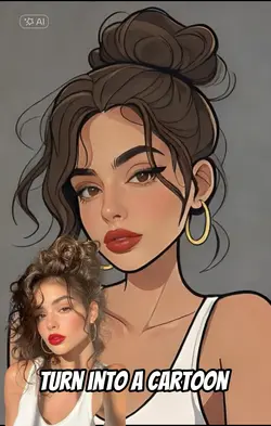 turn into a cartoon 