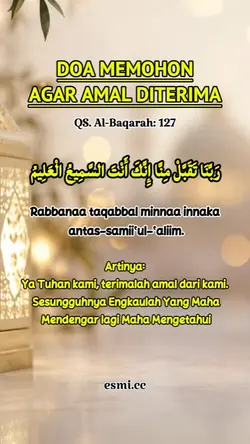 Doa amal diterima