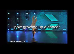 growing up a dancer😛