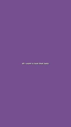 all I want