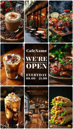 We are open - Cafe