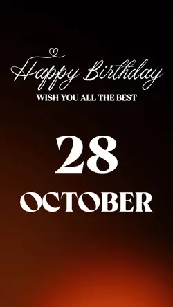 HBD 28 OCTOBER