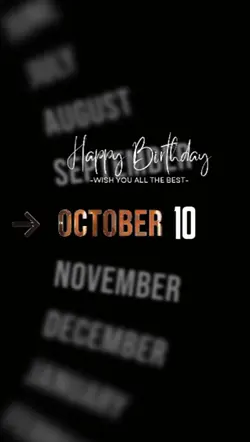 Birthday in October 