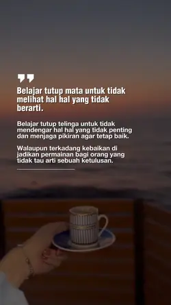 Belajar tutup mata
