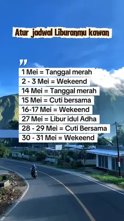 Atur liburan MEI