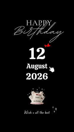 HBD MY SON 12 AUGUST