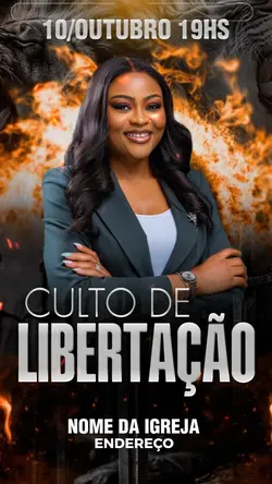 cartaz de culto