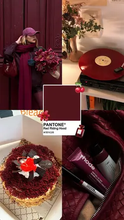 red collage
