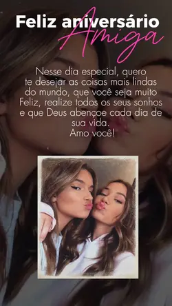 parabéns amiga 