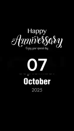 anniversary 07 oct