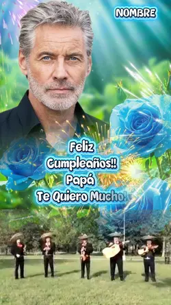Papá feliz cumple