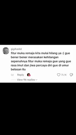 fitur muka remaja