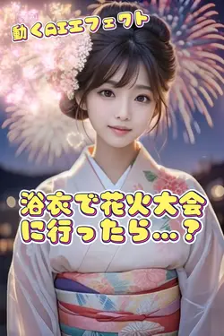 変身 浴衣で花火大会へ