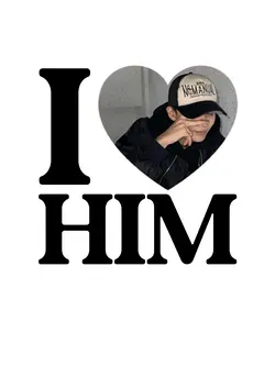 I love him - heart
