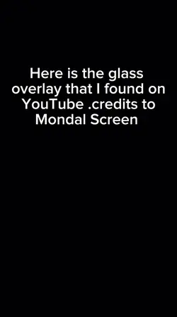 Glass overlay 