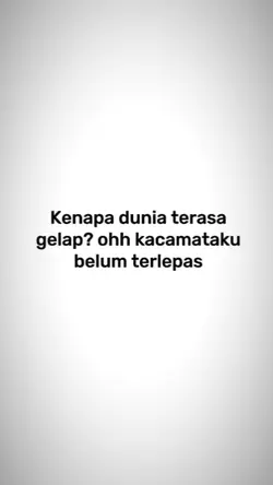 oh kacamata belum