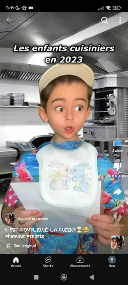 le enfants cuisinier