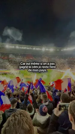 Je reste fière.