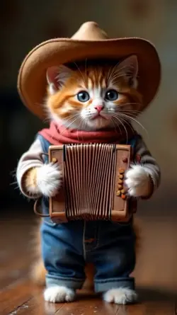 Cute tiny Ai cat