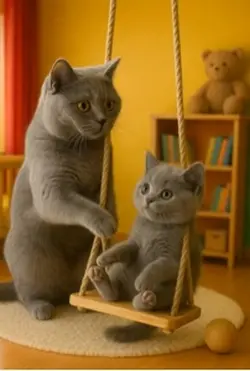 Katze Schaukel 