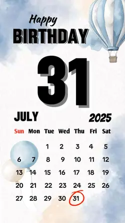 birthday 31 july
