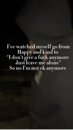 No I’m not ok 