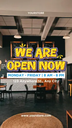 We Are Open Now