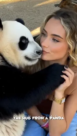 the hug panda