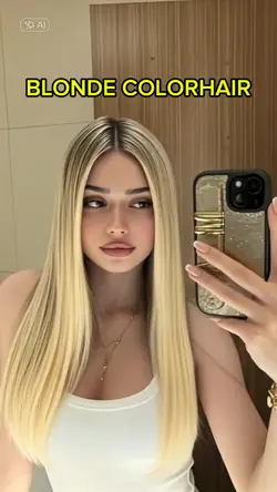BLONDE HAIRCOLOR AI