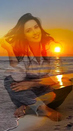sua foto no mar 
