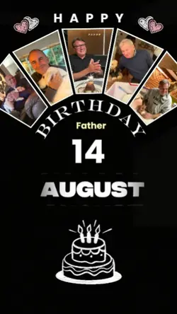 Bday dad 14 august