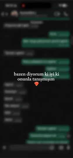 İyi ki onu tanımışım