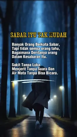 Sabar Itu Tak Mudah 