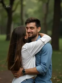 hug couple trend 