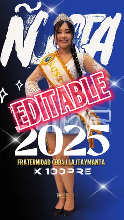 Ñusta Editable letra