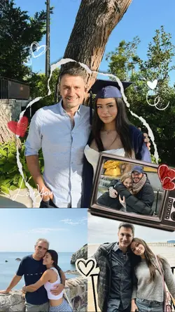 my dad and daughter