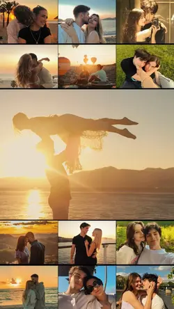 photo grid couple