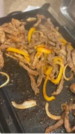 Fajitas con tostones