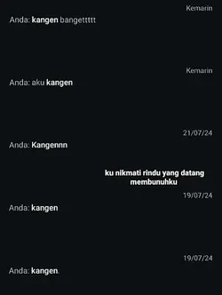 rindu yang datang 