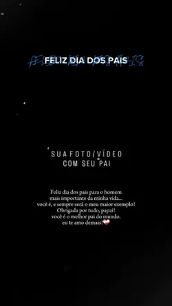 Feliz dia dos pais
