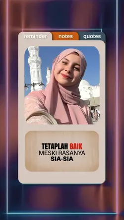 tetaplah baik meski
