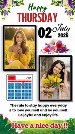 Thursday 2 july 2026