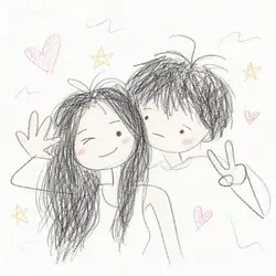 落書き風