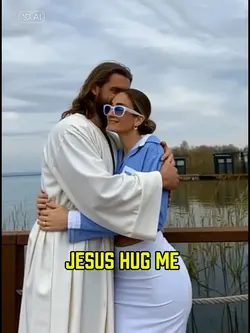 Jesus hug me 