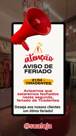 Aviso de Feriado 