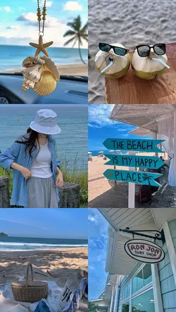 6 pict beach