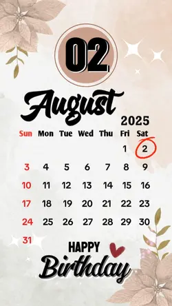 birthday 02 August