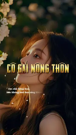 em cắm bông hoa