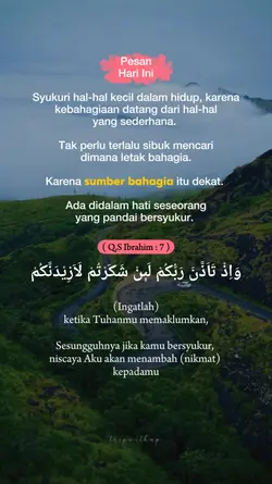 pesan hari ini
